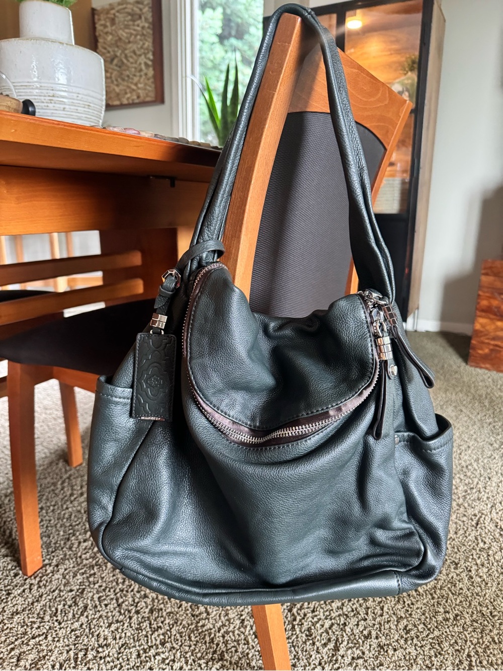 OrYany Women's Black Leather Hobo Bag - Sleek Everyday Shoulder Bag